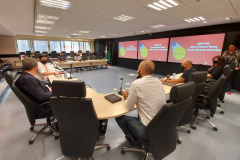 A Superintendência Geral de Ciência, Tecnologia e Ensino Superior do Paraná e a Companhia de Tecnologia da Informação e Comunicação do Paraná (Celepar) assinaram nesta sexta-feira (12) um termo de cooperação técnica para desenvolver uma série de ações na área da Ciência, Tecnologia e Inovação. -  Curitiba, 12/02/2021  -  Foto: Divulgação Celepar