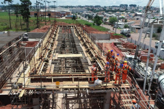 Obra de construção do reservatório de água no Sítio Cercado  -  Curitiba, 15/02/2021  -  Foto: Divulgação Sanepar