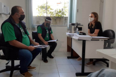 Trabalho tem como objetivo verificar cumprimento de plano de vacinação e o recebimento das doses pelas prefeituras, em complemento ao recebimento de denúncias de fura-filas
Foto: CGE