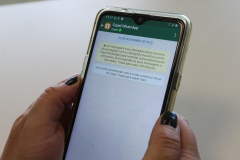 WhatsApp da Copel já recebeu mais de 200 mil solicitações. Foto: Geraldo bubniak?AEN