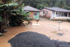 Boletim de Ocorrências da Coordenadoria Estadual da Defesa Civil divulgado na manhã desta quarta-feira (4) mostra que os temporais atingiram nove municípios e danificaram 164 residências. Foto: SISDC/Defesa Civil