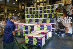 Paraná distribui novo lote e começa a vacinar idosos com mais de 75 anos.
Foto Gilson Abreu/AEN