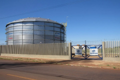 A Sanepar colocou em operação o mais novo reservatório de água de Cascavel, com capacidade de dois milhões de litros de água.  - Cascavel - 16/03/2021  -  Foto: Divulgação Cascavel
