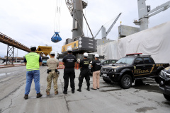 A Portos do Paraná compartilha com a Polícia Federal os dados obtidos nos 27  programas de monitoramentos ambientais. As informações colaboram com a operação ?30 Days at Sea 3.0? (30 Dias no Mar) da International Criminal Police Organization - INTERPOL. A ação envolve cerca de 60 países e tem como foco principal o combate à poluição marítima.  -  Curitiba, 19/03/2021  -  Foto: Claudio Neves/Portos do Paraná