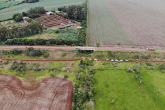 Visita do grupo técnico ao ponto de ligação da nova Ferroeste com a malha oeste.
Foto Gilson Abreu/AEN