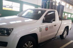 O Departamento de Estradas de Rodagem do Paraná (DER/PR) está realizando hoje (23/03) a entrega de 44 cilindros de oxigênio para a Defesa Civil e Secretaria da Saúde (SESA), em Curitiba. Os equipamentos serão emprestados às prefeituras municipais para atender aos pacientes vítimas de COVID-19 internados que precisam de oxigenação suplementar. -  Foto: Divulgação DER