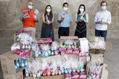 Segurança Pública arrecada 1,4 mil ovos de chocolate para a campanha Páscoa Solidária. Foto:SESP