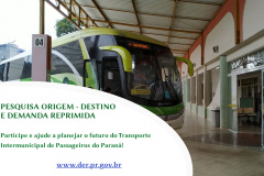 O Departamento de Estradas de Rodagem do Paraná (DER/PR) está lançando nesta quarta-feira (31) a pesquisa online ?Origem ? Destino e Demanda Reprimida? do transporte intermunicipal de passageiros.  -  Curitiba, 31/03/2021  -  Foto: Divulgação DER