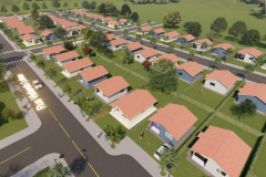 As 60 moradias em construção no município de Maripá, na região Oeste do Estado, estão com 7% do cronograma de construção concluído. A medição foi feita por técnicos da Cohapar que estiveram no conjunto habitacional nesta quarta-feira (31) para fiscalizar o andamento dos trabalhos e garantir a qualidade das moradias. -  Curitiba, 31/03/2021  -  Foto: Divulgação Cohapar