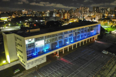 02.04.2021 - Iluminação especial pelo Dia Mundial de Conscientização do Autismo  -  Foto Gilson Abreu/AEN