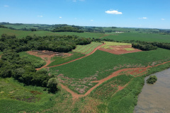 Área de plantio na APP do rio Chopim.Foto: Copel