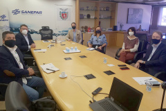 BRDE e Sanepar discutem ampliação de parceria para novos investimentos. Foto:Sanepar