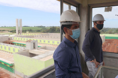 O secretário estadual da Segurança Pública, Romulo Marinho, acompanha obras da nova Cadeia Pública de Foz do Iguaçu. Foto:SESP
