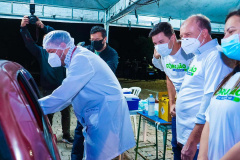 Corujão da Vacinação em Piraquara. Foto: Guilherme Flores/Casa Civil
