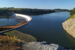Foi concluído o processo de enchimento do reservatório da Pequena Central Hidrelétrica Bela Vista, instalada pela Copel no rio Chopim, entre os municípios de Verê e São João, no sudoeste do Paraná. -  16/04/2021  -  Foto: Divulgação Copel