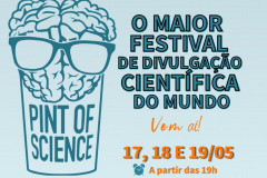 Edição 2021 do Pint of Science reforça o papel da ciência junto à comunidade  -  Foto/Arte: Divulgação SETI