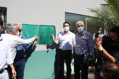 O governador Carlos Massa Ratingo Junior participou nesta quinta-feira (22) da entrega de um novo frigorífico para abate e processamento de peixes em Alvorada do Sul, no Norte Pioneiro.  -  Alvorada do Sul, 22/04/2021  -  Foto: Ari Dias/AEN
