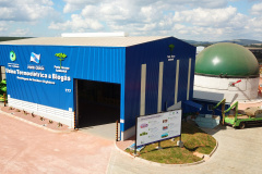 secretário estadual do Desenvolvimento Sustentável e do Turismo, Márcio Nunes, durante inauguração da usina termelétrica pública a biogás em Ponta Grossa, nos Campos Gerais, nesta sexta-feira (30).  -  Ponta Grossa, 30/04/2021  -  foto: Ponta Grossa Ambiental (PGA)