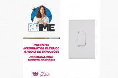 Um projeto com patente aprovada ao programa de Propriedade Intelectual com foco no Mercado (PRIME), numa parceria do Sebrae, Governo do Paraná e Fundação Araucária, criou um interruptor elétrico à prova de explosões, de autoria do pesquisador Benhurt Gongora, aluno do Programa de Pós-Graduação Stricto Sensu em Energia e Engenharia da Agricultura, em funcionamento no Campus de Cascavel. - Foto: Fundação Araucária