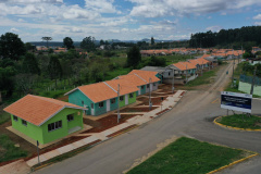 Obras habitacionais em Prudentópolis estão com 90% de conclusão. Foto: Alessandro Vieira/AEN