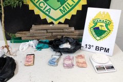 PM desmantela esquema de tráfico de drogas no Bairro Alto e cumpre 13 Mandados de Prisão e seis de Busca e Apreensão na Capital e RMC  -  Curitiba, 20 de maio de 2021. Operação Iracema  - Foto: Soldado Amanda Morais