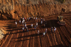 Prefeitos e vereadores de municípios atendidos pelo Sistema de Abastecimento Integrado de Curitiba e Região Metropolitana (SAIC) visitaram nesta semana a obra de construção da Barragem Miringuava, em São José dos Pinhais. Eles foram recebidos por diretores da Sanepar.  -  Curitiba, 20/05/2021  -  Foto: Sanepar