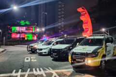 A Ação Integrada de Fiscalização Urbana (AIFU) da Polícia Militar, principal ferramenta aplicada no cumprimento de medidas de fiscalização de estabelecimentos comerciais, intensificou os trabalhos nesta semana para inibir aglomerações de pessoas e outras infrações. Nesta semana, o trabalho resultou em 17 estabelecimentos fechados e 175 autuações administrativas lavradas.  -  Curitiba, 21/05/2021  -  Foto: SESP/PR