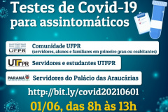 Sugestão de Pauta - Servidores do Palácio das Araucárias terão nova rodada de testes de Covid-19