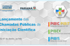 A Fundação Araucária e a Superintendência da Ciência, Tecnologia e Ensino Superior lançarão no próximo dia (07), a partir das 15h, três chamadas públicas referentes aos Programas de Apoio à Inclusão Social, Pesquisa, Extensão Universitária, de Iniciação Científica e em Desenvolvimento Tecnológico e Inovação (PIBIS, PIBEX e PIBIC & PIBIT).  -   Foto/Arte: Fundação Araucária