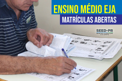 Os estudantes que ingressarem, a partir do próximo semestre, no Ensino Médio na modalidade EJA (Educação para Jovens e Adultos) poderão concluí-lo em um ano e meio (três semestres). -  Curitiba, 23/06/2021  -  Foto: SEED