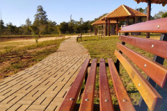 JUSSARA  -  O projeto Parques Urbanos do Paraná é o maior do Brasil, afirmou o secretário estadual do Desenvolvimento Sustentável e do Turismo, Márcio Nunes. Ele esteve nesta semana na região Noroeste para acompanhar as obras de quatro Parques Urbanos. São áreas de fundo de vale que serão recuperadas e reaproveitadas como espaços de lazer e turismo aos moradores, aliado à preservação ambiental.   -  02/07/2021  -  Foto: Divulgação SEDEST