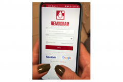 O Centro de Hematologia e Hemoterapia do Paraná (Hemepar) em parceria com o Instituto das Cidades Inteligentes (ICI), lançou uma nova versão do Hemogram, aplicativo colaborativo para celular que promove e incentiva a doação de sangue.  -  Curitiba, 15/07/2021  -   Foto: Hemepar/App Hemogram