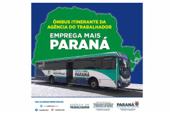 O ônibus ?Emprega Mais Paraná? estará atendendo os moradores dos municípios de Campina Grande do Sul nesta quarta-feira, dia 28, e de São José dos Pinhais no sábado, dia 31. A iniciativa leva oportunidades de emprego para as pessoas dos municípios. -  Curitiba, 28/07/2021  -  Foto: SEJUF