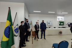 O Departamento Penitenciário do Paraná (Depen) inaugurou nesta quinta-feira (29), a nova estrutura que vai abrigar o Complexo Social de Cascavel, no Oeste do Paraná. Com 800 metros quadrados, o local vai unir em um mesmo espaço os serviços do Patronato Penitenciário e do Escritório Social, que oferecem apoio e ofertam projetos e ações de capacitação de egressos, monitorados e prestadores de serviço à comunidade.  -  Curitiba, 29/07/2021  -  Foto: DEPEN-PR