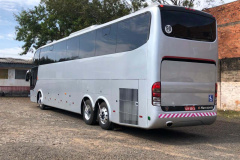 O Departamento de Trânsito do Paraná (Detran-PR) recebeu um ônibus doado pela Receita Federal, nesta segunda-feira, 26, durante viagem da diretoria à Foz do Iguaçu, no oeste do Estado. Foto: DetranPR
