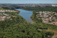 Lago Municipal volta a contribuir com o abastecimento de Cascavel. Foto: José Fernando Ogura/AEN