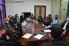 O Departamento Penitenciário do Paraná (Depen) realizou o primeiro Encontro dos Coordenadores dos Complexos Sociais do Estado ? responsáveis pelo atendimento de egressos, monitorados e pessoas em alternativas penais.  - Curitiba, 16/08/2021 -  Foto: DEPEN-PR