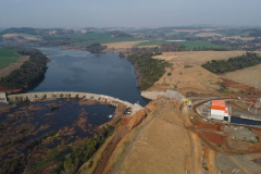 A terceira unidade geradora de energia na casa de força principal da Pequena Central Hidrelétrica Bela Vista começou a operar comercialmente esta semana. A usina está instalada no rio Chopim, entre os municípios de Verê e São João, no sudoeste do Paraná.  -  Curitiba, 17/08/2021  -  Foto: Copel