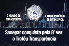 Sanepar conquista Troféu Transparência pela oitava vez. Foto: Sanepar