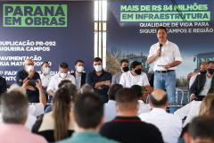 Governador Carlos Massa Ratinho Junior autoriza construção de terceiras faixas na PR-092, entre Jaguariaíva e Santo Antônio da Platina. Foto: Jonathan Campos/AEN