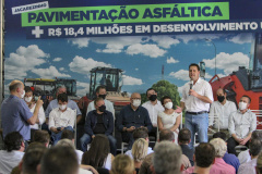 02.09.2021Governador Carlos Massa Ratinho Junior autoriza licitação do distrito industrial e anuncia investimentos em Jacarezinho. 
Foto Gilson Abreu/AEN
