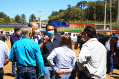 O governador Carlos Massa Ratinho Junior participou nesta sexta-feira (10) das comemorações de 30 anos da Cooperativa de Produtores de Sementes Coprossel, em Laranjeiras do Sul, na região central do Estado. Foto: José Fernando Ogura/AEN