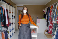 Josiane Duarte, proprietária de uma loja de roupas para o público evangélico, em Piraquara.
Foto Gilson Abreu/AEN