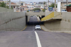 A Coordenação da Região Metropolitana de Curitiba (Comec) entregou nesta segunda-feira (13) a trincheira da Rua Arapongas, no cruzamento com a Avenida das Torres, em São José dos Pinhais. 
Foto Gilson Abreu/AEN
