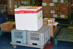 A Secretaria de Estado da Saúde (Sesa) iniciou a distribuição de mais 258.640 vacinas contra a Covid-19 nesta sexta-feira (17). São 127.390 primeiras doses (D1) e 131.250 segundas aplicações (D2). Os imunizantes fazem parte da 47ª e 51ª pauta de distribuição do Ministério da Saúde.  -  Curitiba, 17/09/2021  -  Foto: Américo Antonio/SESA