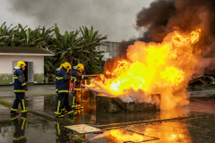 A Portos do Paraná encerrou nesta sexta-feira (17) o treinamento de um grupo de guardas portuários que integram a Brigada de Emergência no Módulo Avançado.  -  Paranaguá, 17/09/2021  -  Foto: Claudio Neves/Portos do Paraná