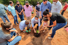 O secretário do Desenvolvimento Sustentável e do Turismo (Sedest), Márcio Nunes, inaugurou, nesta quinta-feira (23), o primeiro Parque Urbano do Paraná no município de Araruna, no Centro-Oeste do Estado.  - Araruna, 23/09/2021  -  Foto: SEDEST