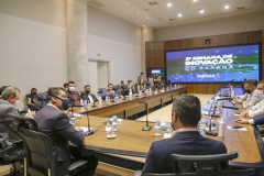 Semana da Inovação - Leandro Moura, presidente da Celepar - Marcelo Rangel, superintendente de Inovação -  Aldo Bona, superintendente de Ciência, Tecnologia e Ensino Superior  - Curitiba, 27/09/2021  - Foto Gilson Abreu/AEN