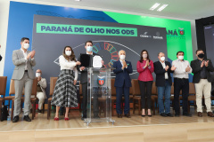 O governador Carlos Massa Ratinho Junior assina nesta terca-feira (28), acordo de cooperação para impulsionar Objetivos de Desenvolvimento Sustentável no Paraná. - 28/09/2021 - Foto: Geraldo Bubniak/AEN