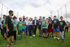 O governador em exercício Darci Piana vistoriou nesta quinta-feira (07) a construção do novo trevo da PR-281, e inaugurou uma unidade do Meu Campinho no distrito de Doutor Antonio Paranhos, em São Jorge D’Oeste, na região Sudoeste do Paraná. - São Jorge D’Oeste, 07/10/2021 -  Foto: Gilson Abreu/AEN